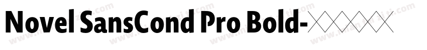 Novel SansCond Pro Bold字体转换